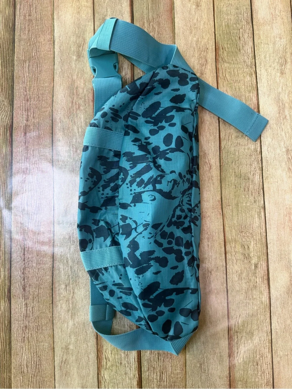Gymshark Teal Floral Print Belt Bag